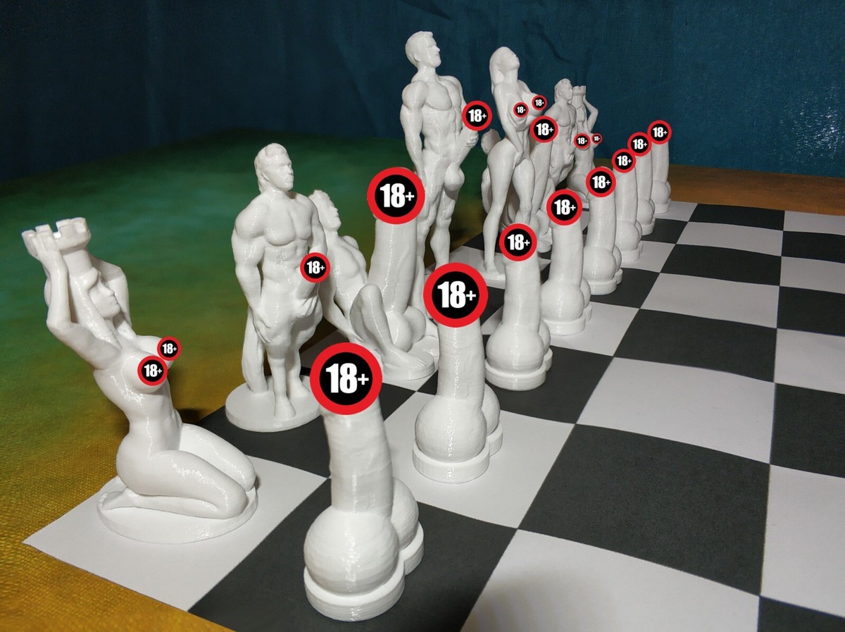 Jogo de Xadrez Erótico Completo Exclusivo